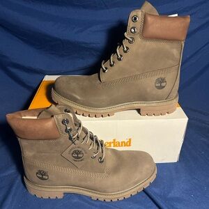 Timberland- premium 6 in lace waterproof, MED BROWN NBK, 5 kids QS